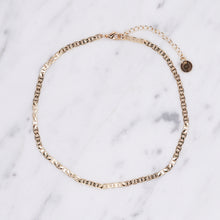 Load image into Gallery viewer, 24k gold plated simple greek style chain necklace lobster clasp collar