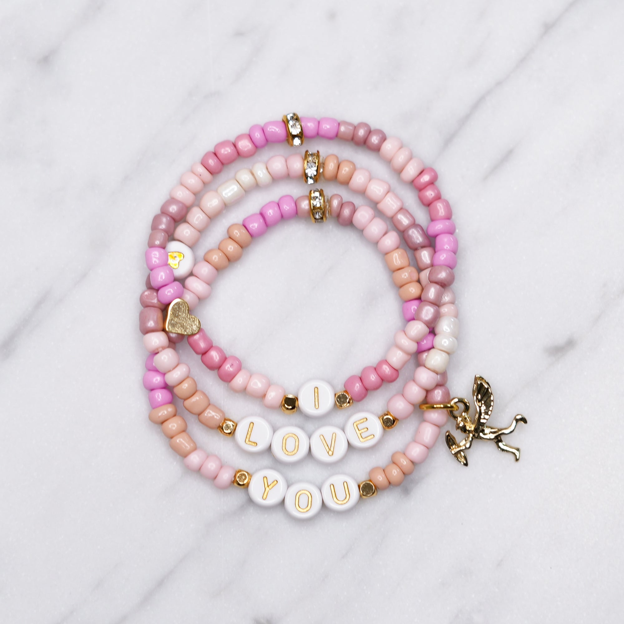 Stretchy top charm bracelets