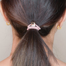 Load image into Gallery viewer, crystal cube hair band various colours pink on brown hair woman