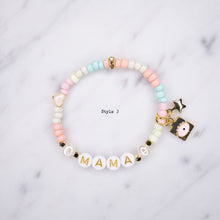 Load image into Gallery viewer, 24K Gold Plated &#39;Mama&#39; Beaded Bracelet
