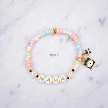 Load image into Gallery viewer, 24K Gold Plated 'Mama' Beaded Bracelet