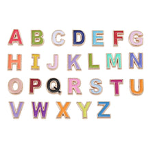 Load image into Gallery viewer, enamel coloured gold letters initial personalised custom word alphabet
