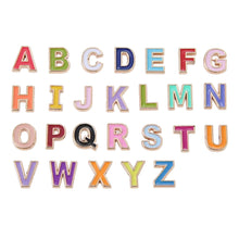 Load image into Gallery viewer, enamel coloured gold letters initial personalised custom word alphabet