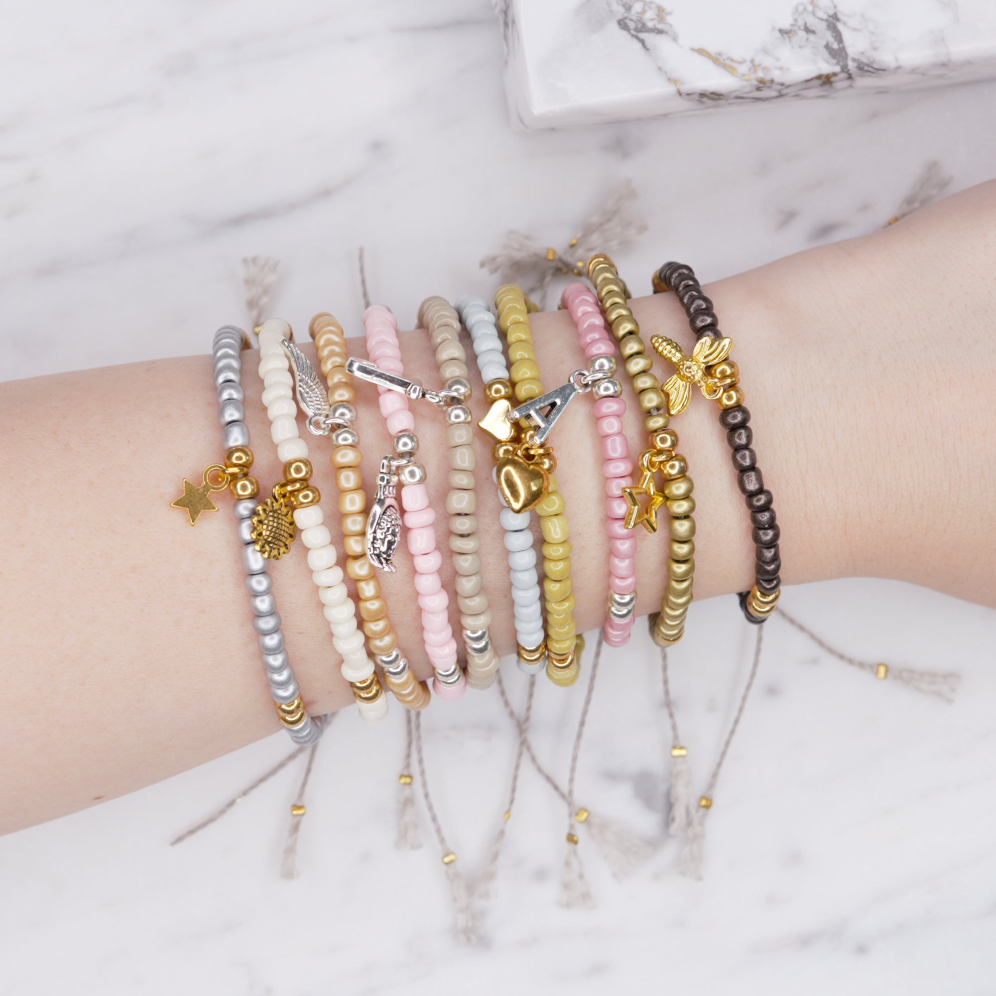 Marble friendship bracelets hotsell